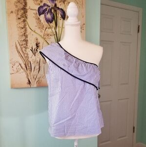 J. Crew one shoulder top